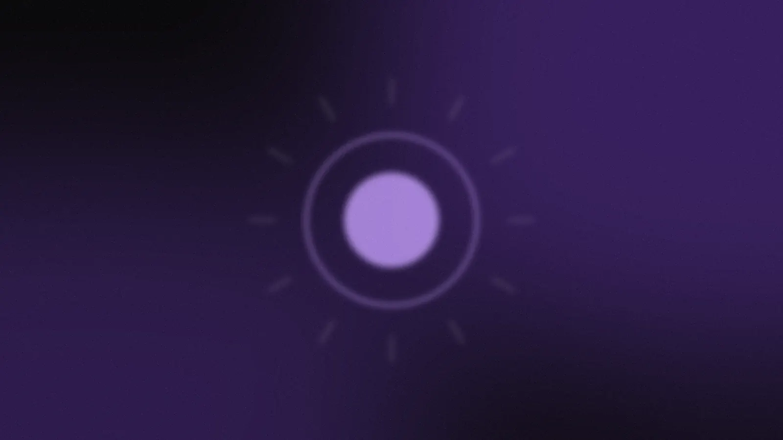 A ring of marks around a filled centre, the AI badge